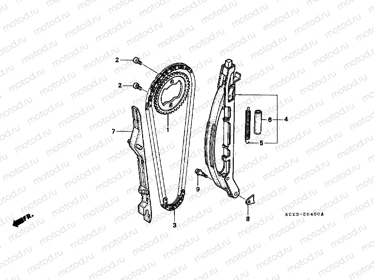 E-4 TIMING CHAIN ​​/ TENSIONER