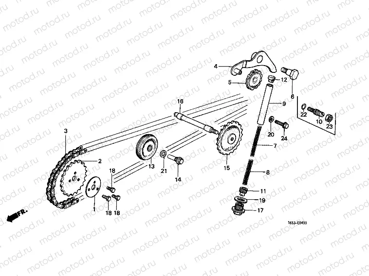 E-4 TIMING CHAIN ​​/ TENSIONER