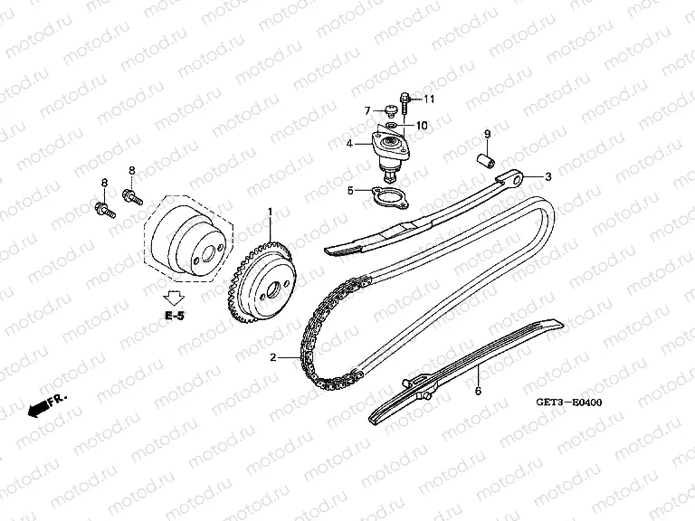 E-4 TIMING CHAIN ​​/ TENSIONER