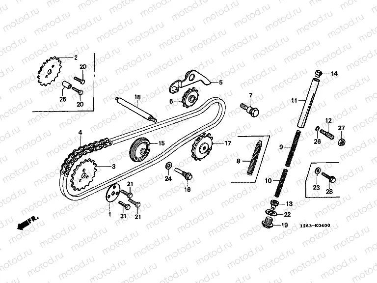 E-4 TIMING CHAIN ​​/ TENSIONER