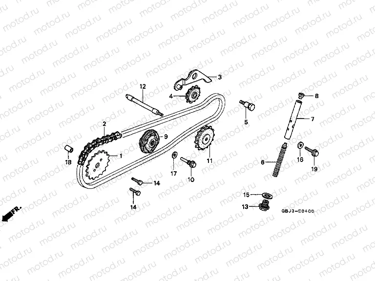 E-4 TIMING CHAIN ​​/ TENSIONER