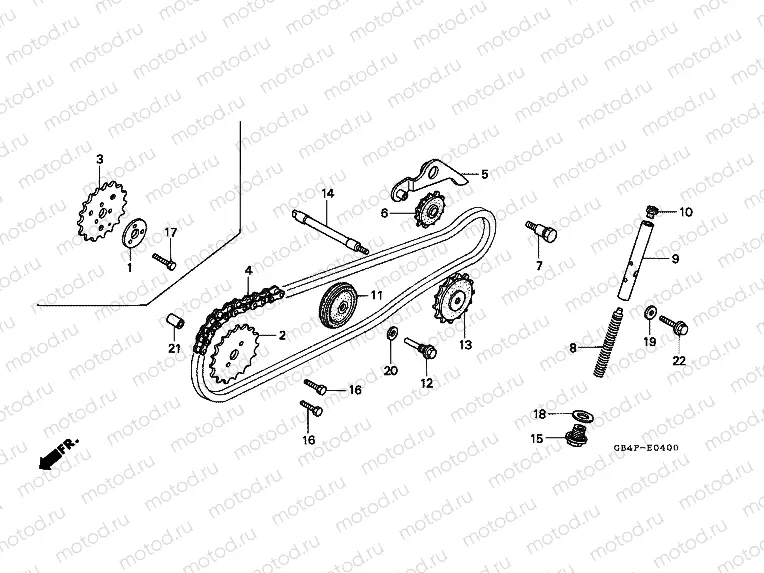 E-4 TIMING CHAIN ​​/ TENSIONER