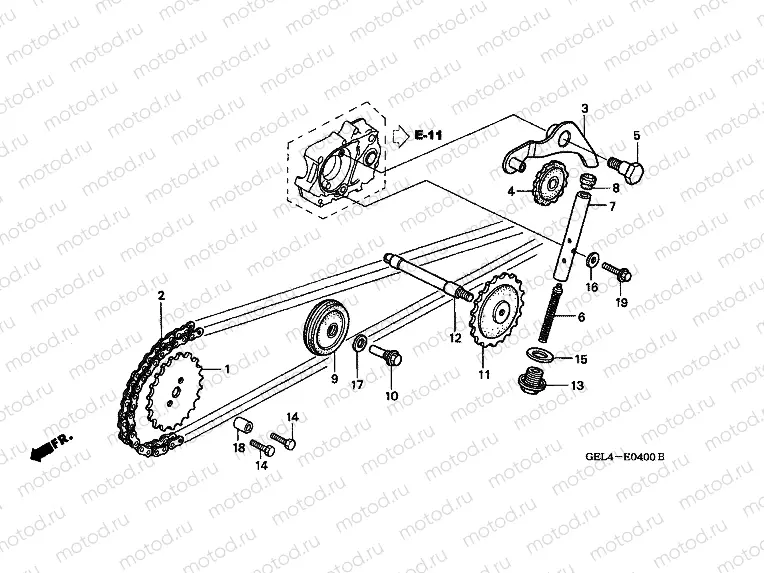 E-4 TIMING CHAIN ​​/ TENSIONER