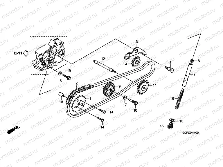 E-4 TIMING CHAIN ​​/ TENSIONER
