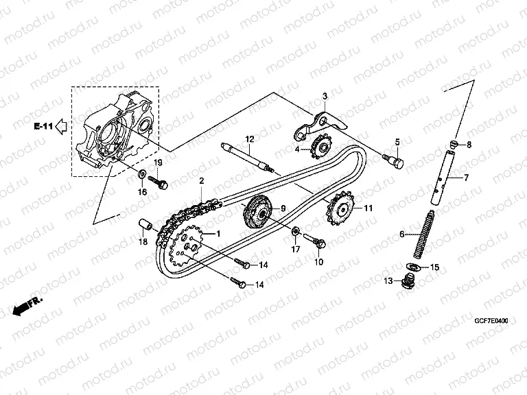 E-4 TIMING CHAIN ​​/ TENSIONER