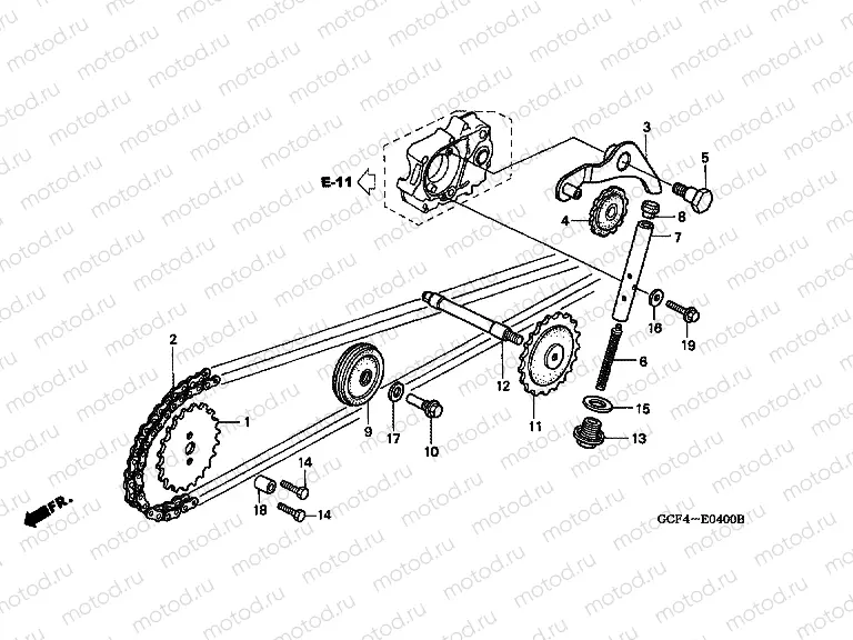 E-4 TIMING CHAIN ​​/ TENSIONER