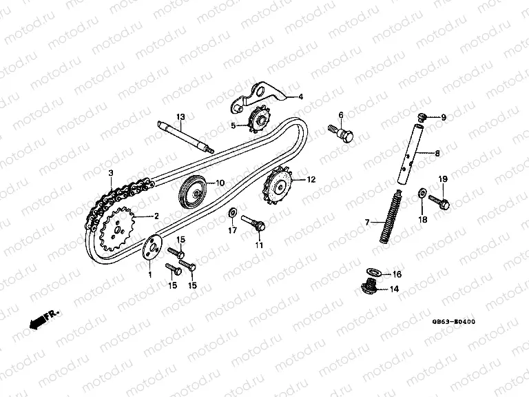 E-4 TIMING CHAIN ​​/ TENSIONER