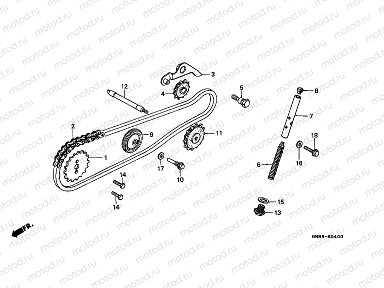 E-4 TIMING CHAIN ​​/ TENSIONER