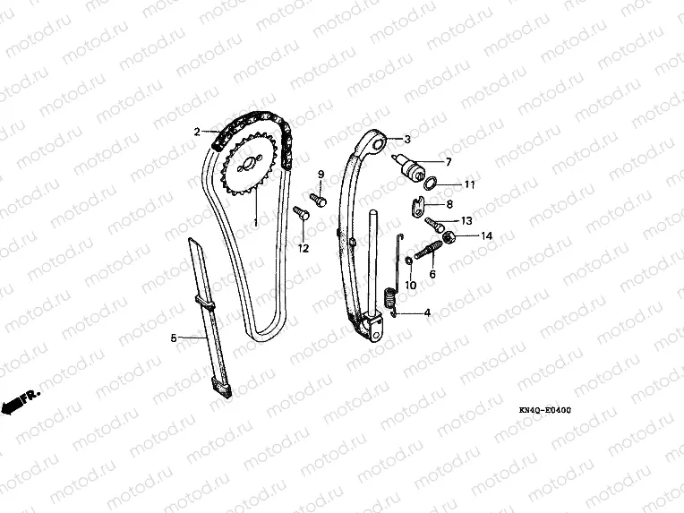 E-4 TIMING CHAIN ​​/ TENSIONER