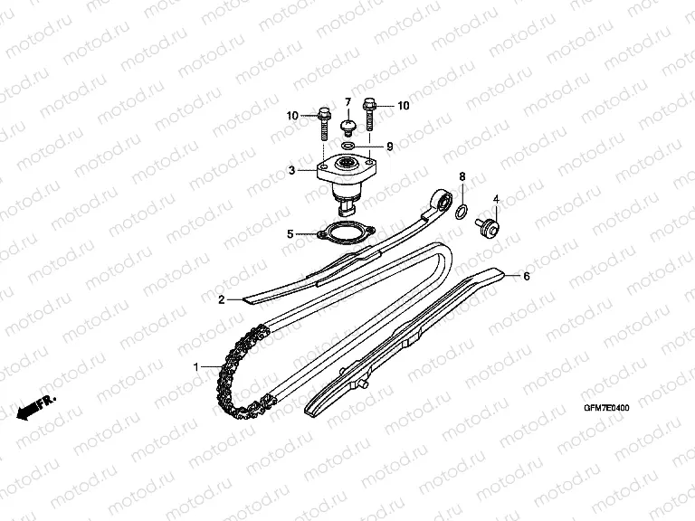 E-4 TIMING CHAIN ​​/ TENSIONER