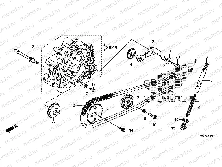 E-4 TIMING CHAIN ​​/ TENSIONER
