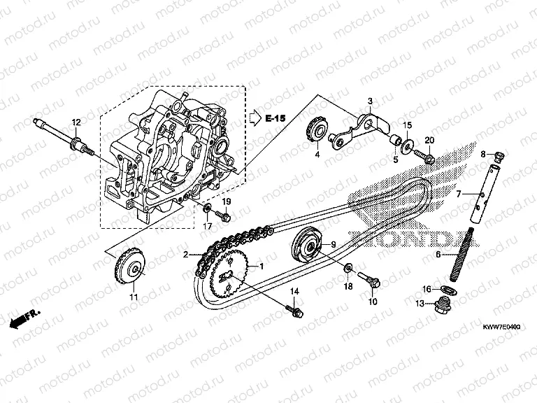 E-4 TIMING CHAIN ​​/ TENSIONER