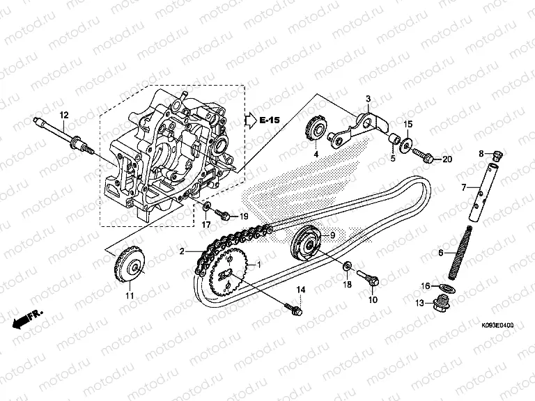 E-4 TIMING CHAIN ​​/ TENSIONER