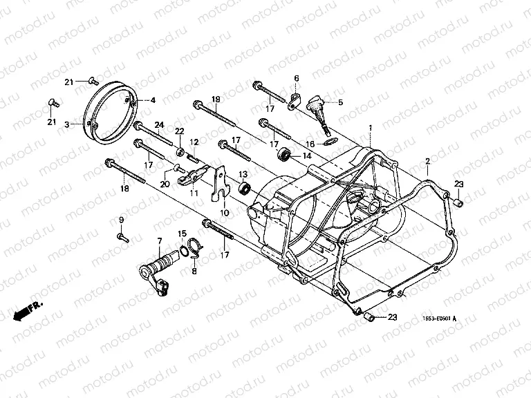 E-5-1 RIGHT CRANKSHAFT COVER (2)