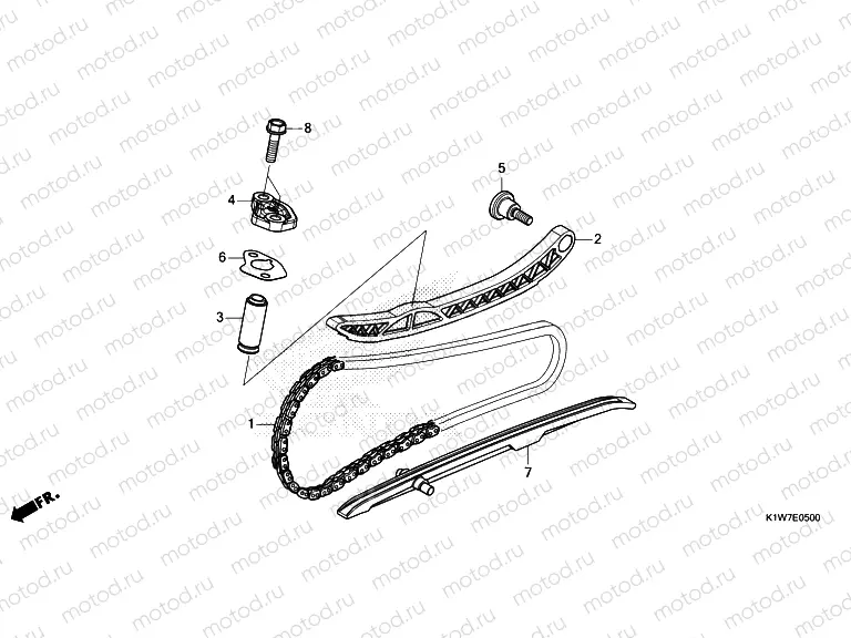 E-5 CAM CHAIN & TENSIONER