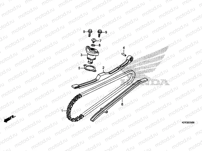 E-5 CAM CHAIN ​​/ TENSIONER