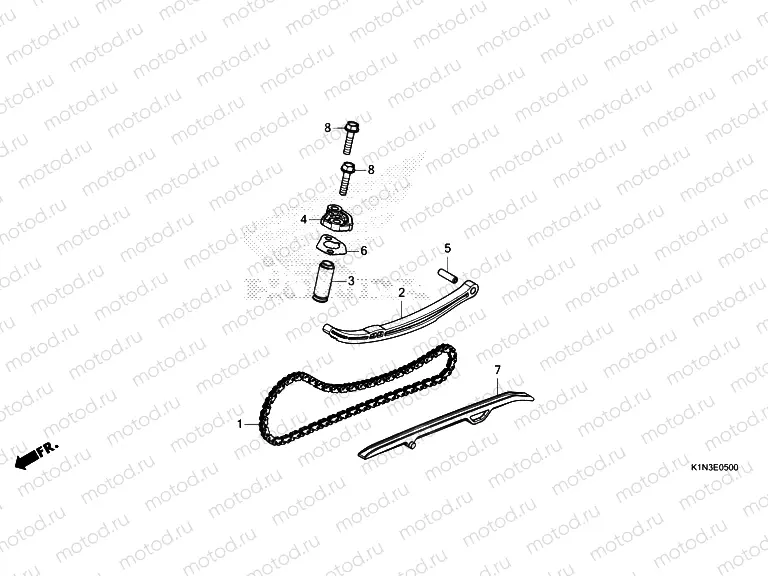 E-5 CAM CHAIN & TENSIONER