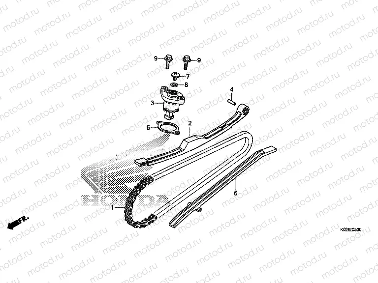 E-5 CAM CHAIN ​​/ TENSIONER