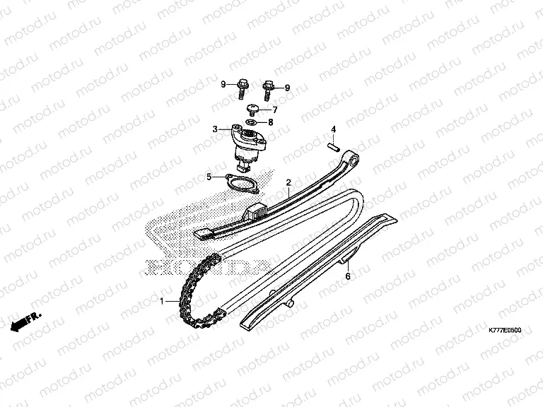 E-5 CAM CHAIN ​​/ TENSIONER