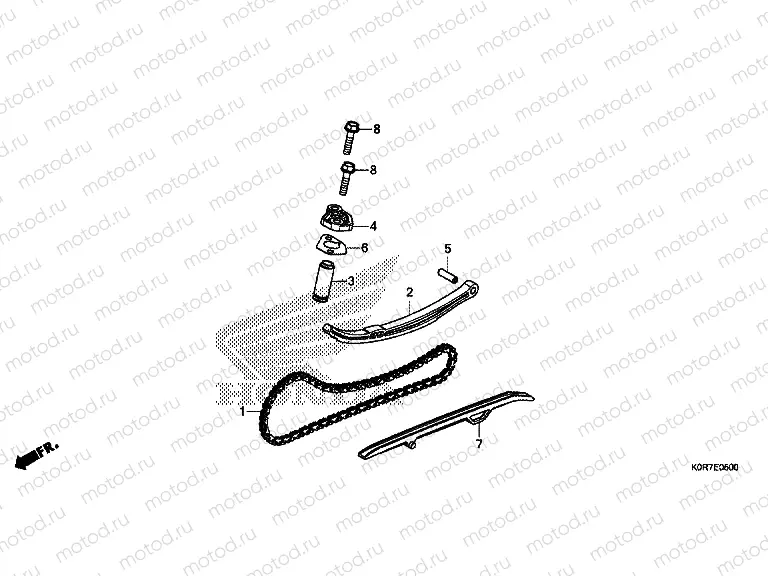 E-5 CAM CHAIN & TENSIONER