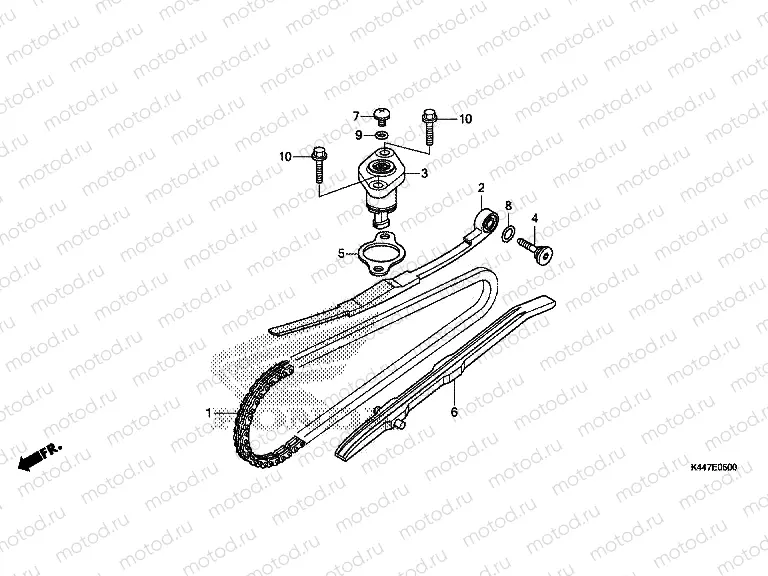 E-5 CAM CHAIN ​​/ TENSIONER