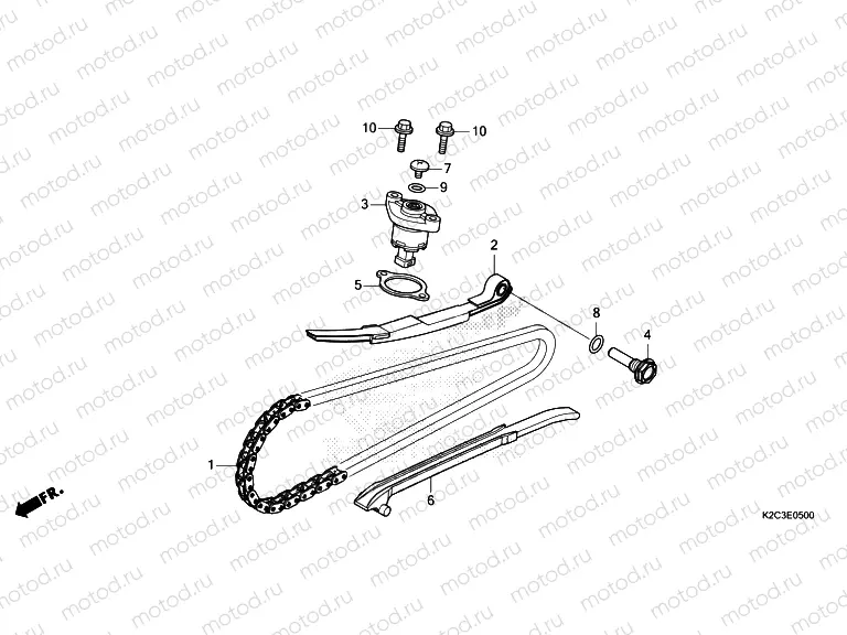 E-5 CAM CHAIN & TENSIONER