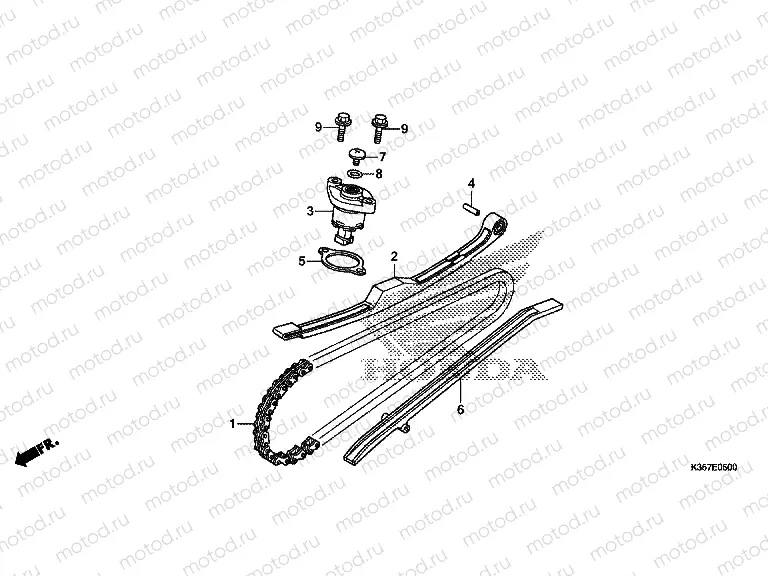 E-5 CAM CHAIN/TENSIONER