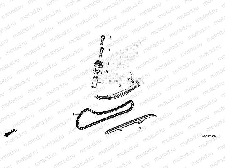 E-5 CAM CHAIN/TENSIONER