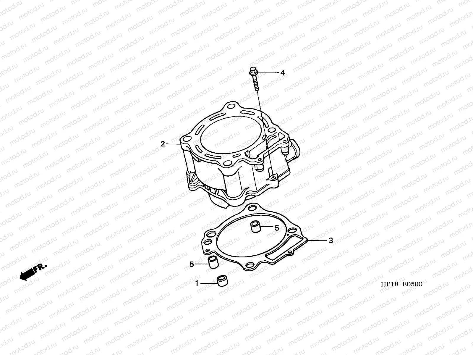 E-5 CYLINDER (TRX450R4,5)