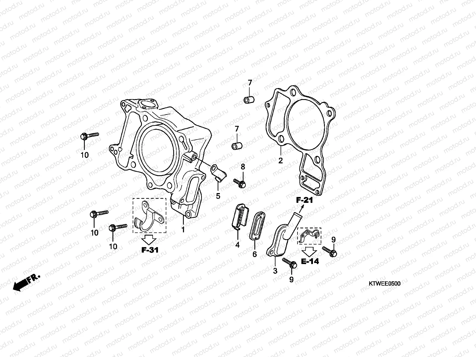 E-5 CYLINDER/REED VALVE