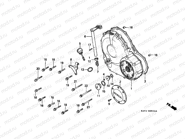 E-5 RIGHT CRANKCASE COVER