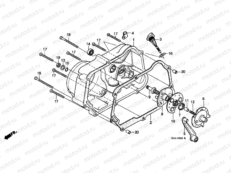 E-5 RIGHT CRANKSHAFT COVER (1)