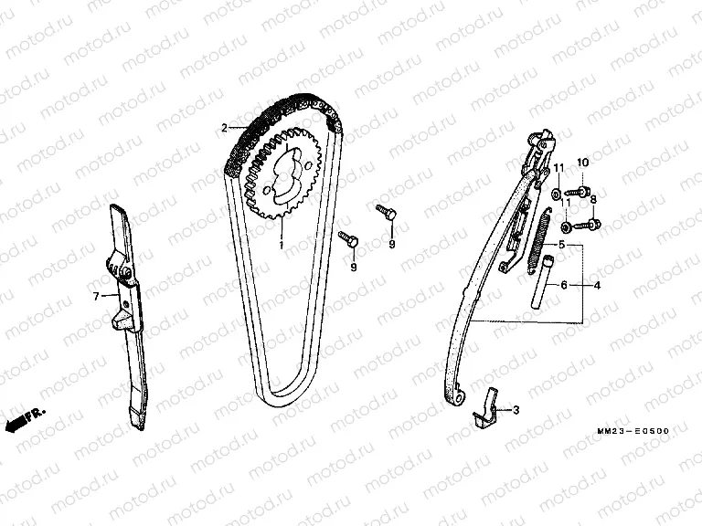 E-5 TIMING CHAIN ​​/ TENSIONER