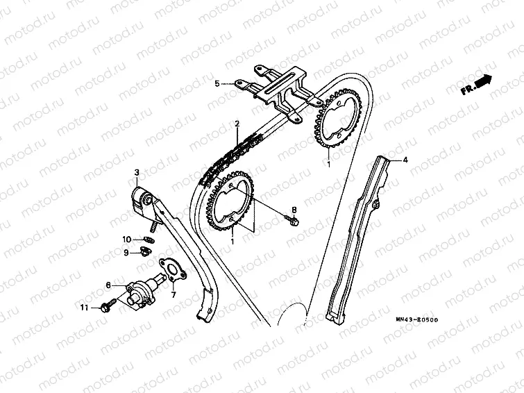 E-5 TIMING CHAIN ​​/ TENSIONER