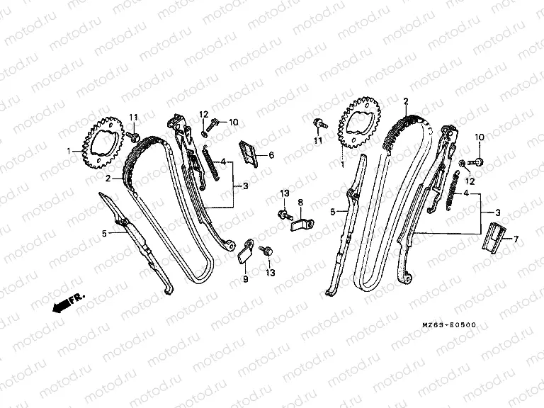 E-5 TIMING CHAIN ​​/ TENSIONER