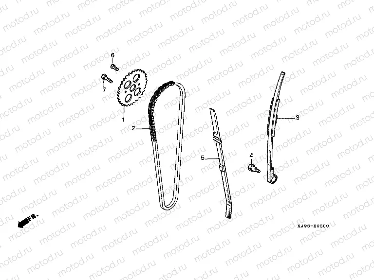 E-5 TIMING CHAIN ​​/ TENSIONER