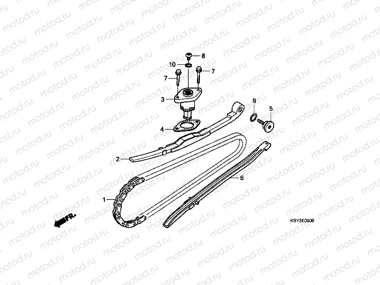 E-5 TIMING CHAIN ​​/ TENSIONER
