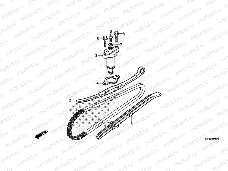 E-5 TIMING CHAIN ​​/ TENSIONER