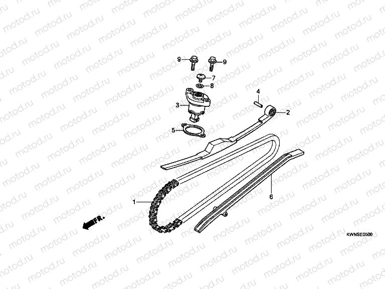 E-5 TIMING CHAIN ​​/ TENSIONER
