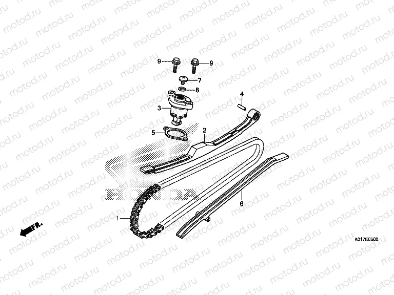 E-5 TIMING CHAIN ​​/ TENSIONER