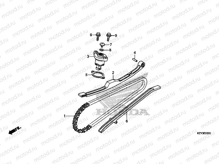 E-5 TIMING CHAIN ​​/ TENSIONER