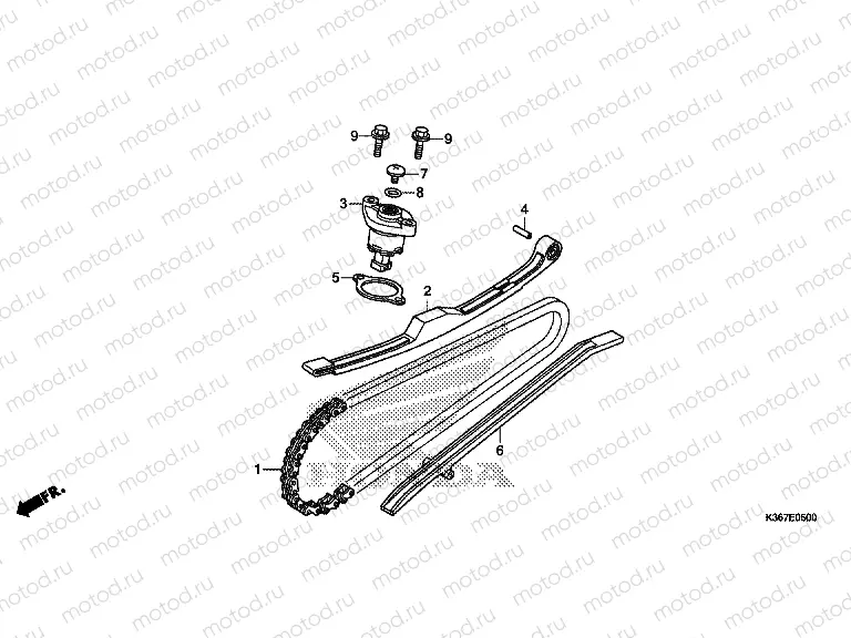 E-5 TIMING CHAIN ​​/ TENSIONER