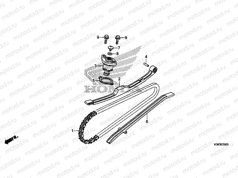 E-5 TIMING CHAIN ​​/ TENSIONER