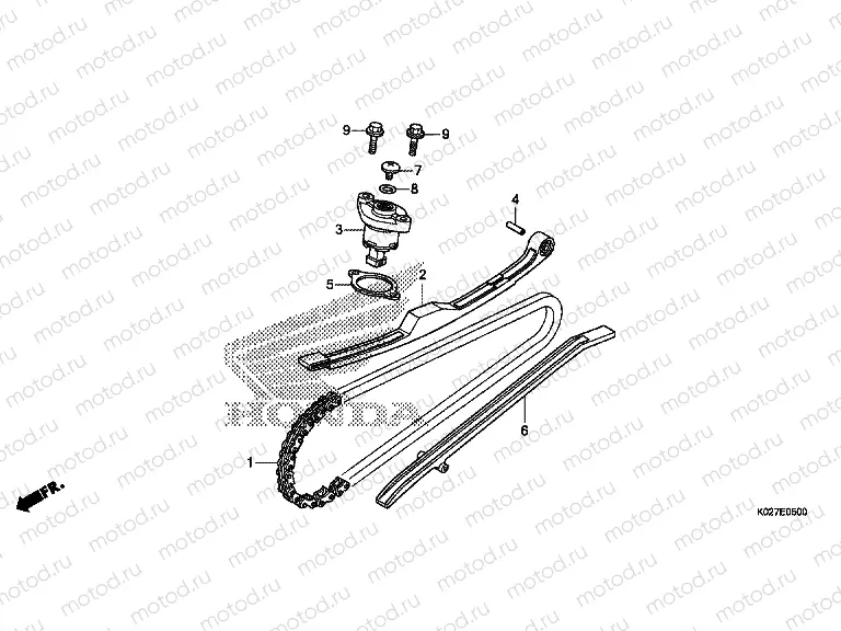 E-5 TIMING CHAIN ​​/ TENSIONER