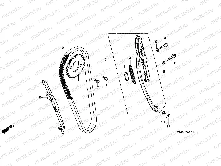 E-5 TIMING CHAIN ​​/ TENSIONER