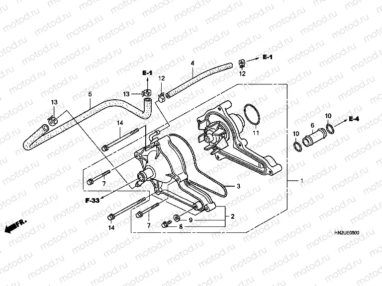 E-5 WATER PUMP