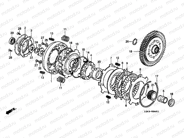 E-6-1 CLUTCH (ST50J / K / L / ST70L)
