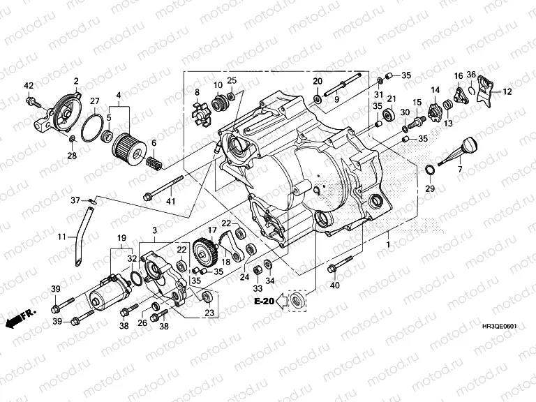 E-6-1 FRONT CRANKCASE COVER