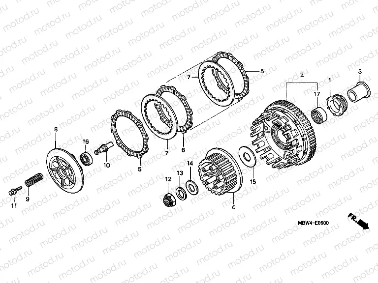 E-6 CLUTCH (99 / 00)
