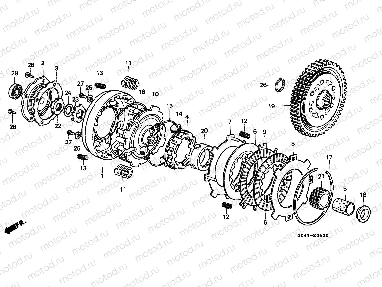 E-6 CLUTCH (C50DF / G / DG / J / N / SN)